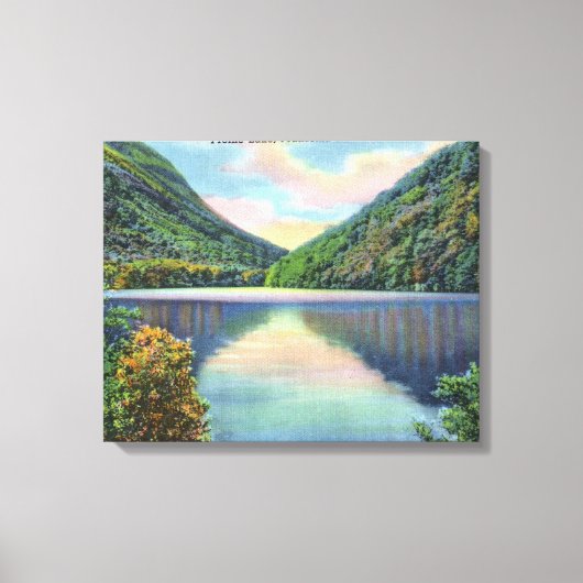 Franconia Notch Ansicht des Profilsees Leinwanddruck (Vorderseite)
