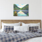 Franconia Notch Ansicht des Profilsees Leinwanddruck (Insitu (Schlafzimmer))