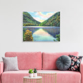 Franconia Notch Ansicht des Profilsees Leinwanddruck (Insitu (Wohnzimmer))