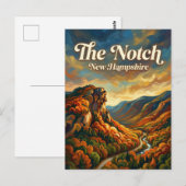 Franconia Notch New Hampshire Postkarte (Vorne/Hinten)