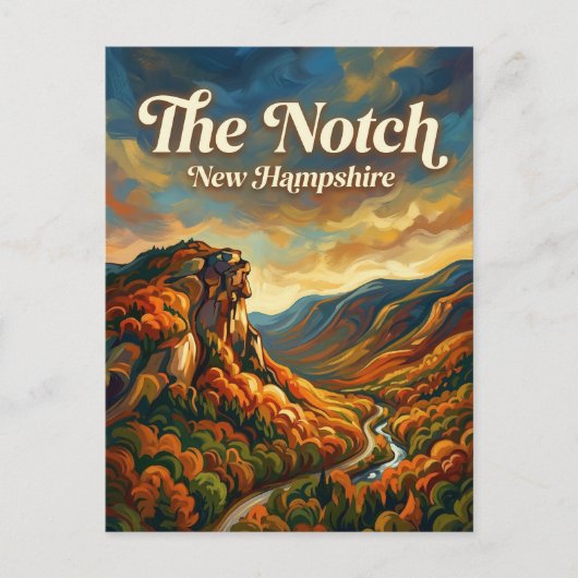 Franconia Notch New Hampshire Postkarte (Vorderseite)