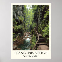 Franconia Notch New Hampshire Schlucht