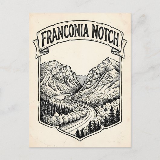Franconia Notch Postkarte (Vorderseite)