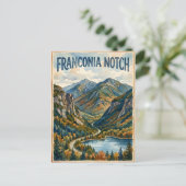 Franconia Notch Postkarte (Stehend Vorderseite)