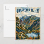 Franconia Notch Postkarte (Vorne/Hinten)