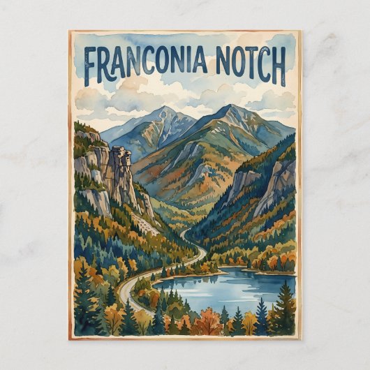 Franconia Notch Postkarte (Vorderseite)