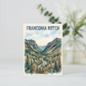 Franconia Notch Postkarte (Stehend Vorderseite)