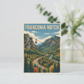 Franconia Notch Postkarte (Stehend Vorderseite)