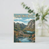 Franconia Notch Postkarte (Stehend Vorderseite)