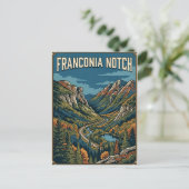 Franconia Notch Postkarte (Stehend Vorderseite)