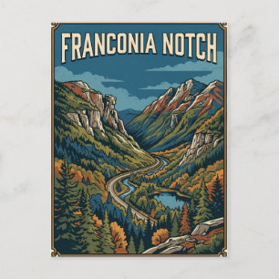 Franconia Notch Postkarte