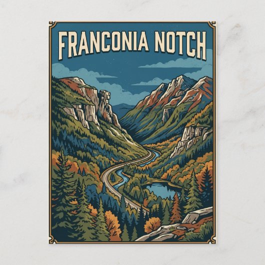 Franconia Notch Postkarte (Vorderseite)