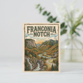 Franconia Notch Postkarte (Stehend Vorderseite)