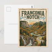 Franconia Notch Postkarte (Vorne/Hinten)