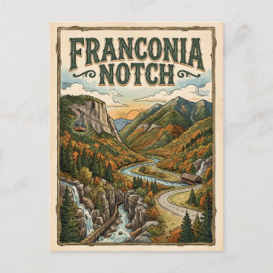 Franconia Notch Postkarte