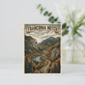 Franconia Notch Postkarte (Stehend Vorderseite)