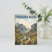 Franconia Notch Postkarte (Stehend Vorderseite)