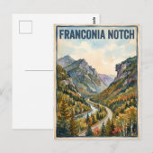 Franconia Notch Postkarte (Vorne/Hinten)