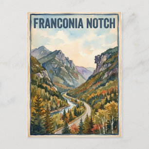 Franconia Notch Postkarte