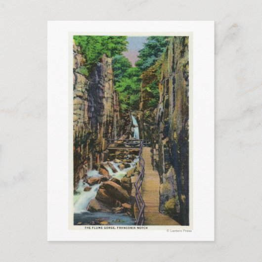 Franconia Notch Staat Park 2 Postkarte (Vorderseite)