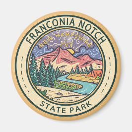 Franconia Notch Staat Park New Hampshire Abzeichen Magnet