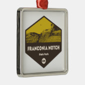 Franconia Notch Staat Park New Hampshire Ornament Aus Metall (Rechts)
