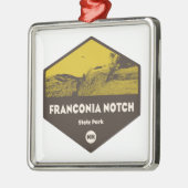 Franconia Notch Staat Park New Hampshire Ornament Aus Metall (Links)