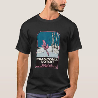 Franconia Notch Staat Park New Hampshire Vintag T T-Shirt