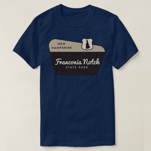 Franconia Notch Staat Park New Hampshire Welcome S T-Shirt (Design vorne)