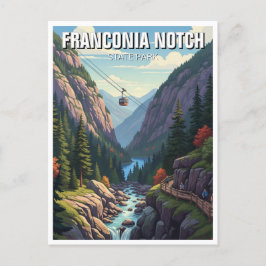 Franconia Notch Staat Park Travel Postkarte