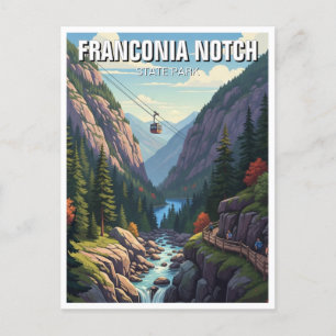 Franconia Notch Staat Park Travel Postkarte