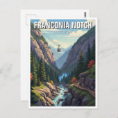 Franconia Notch Staat Park Travel Postkarte (Vorne/Hinten)