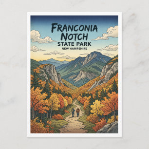 Franconia Notch State Park New Hampshire Postkarte