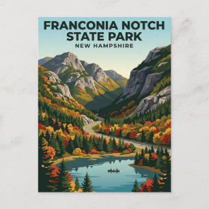 Franconia Notch State Park New Hampshire Postkarte