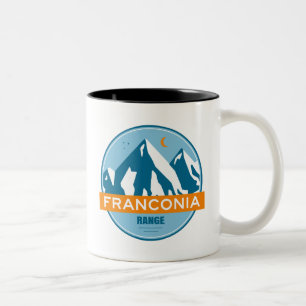 Franconia Range New Hampshire Stars Moon Zweifarbige Tasse