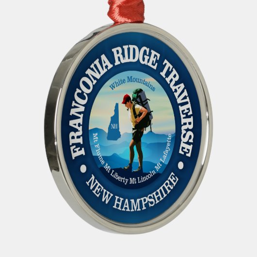 Franconia Ridge Traverse (C) Ornament Aus Metall (Rechts)