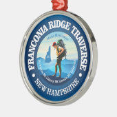 Franconia Ridge Traverse (C) Ornament Aus Metall (Links)