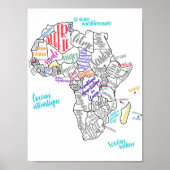 Francophone Africa Poster (Vorne)