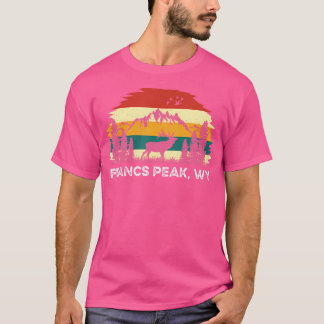 Francs Peak Wy Mountain Wandern Natur Outdoor Camp T-Shirt