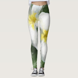 Frangapangie-Leggings in Grün und Weiß Leggings