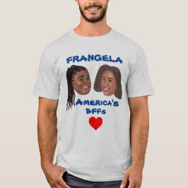 Frangela Cartoon Head T - Shirt