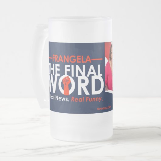 Frangela - "The Final Word" - Mattierte Tasse aus  (Vorderseite Links)