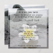 Frangipani Beach Hochzeit individuelle Einladungen (Vorne/Hinten)