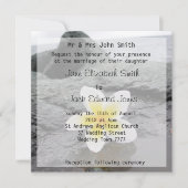 Frangipani Beach Hochzeit individuelle Einladungen (Vorderseite)