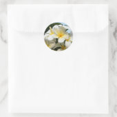 Frangipani Bliss Runder Aufkleber (Tasche)