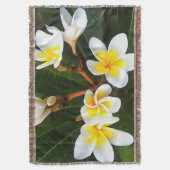 Frangipani Blossom Cluster Artistic Style Decke (Vorderseite Vertikal)