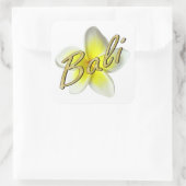 Frangipani Blossom Quadratischer Aufkleber (Tasche)