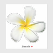 Frangipani Blossom Sticker (Blatt)