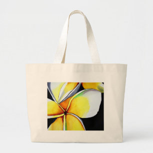 Frangipani Blume Art Jumbo Stoffbeutel