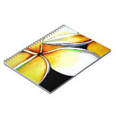 Frangipani Blume Art Notizblock (Linke Seite)